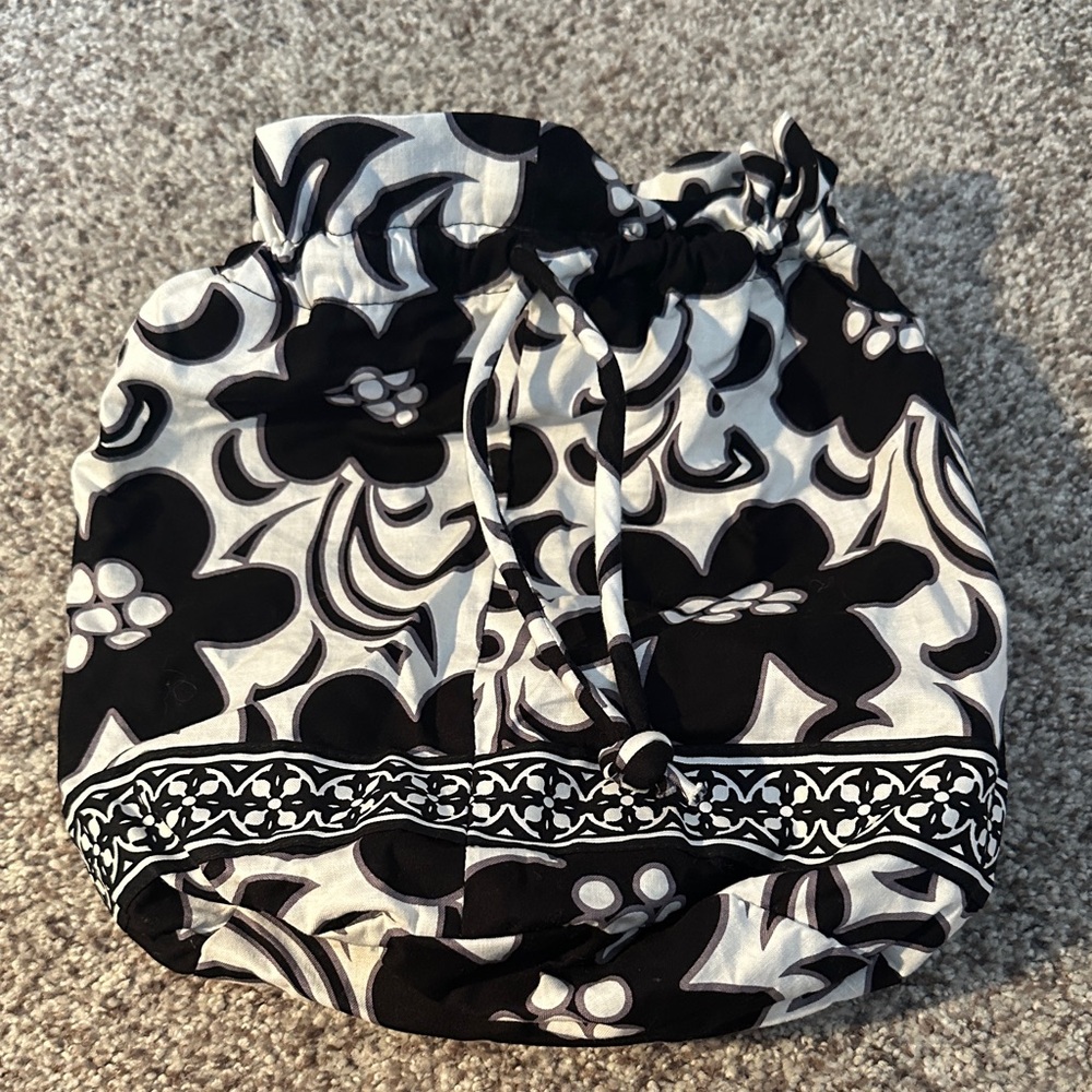 Vera Bradley Night & Day Lined Ditty Drawstring Bag - for Gym Pool Beach Travel